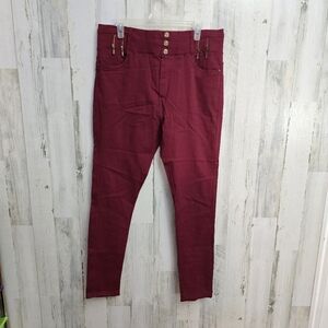Rozas Women's Burgundy Jeggings Plus Size 2X